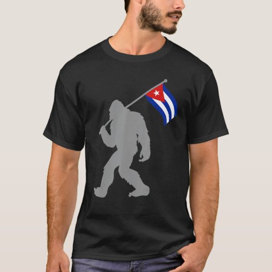 Cubaanse vlag op Cuba T-shirt (Voorkant)