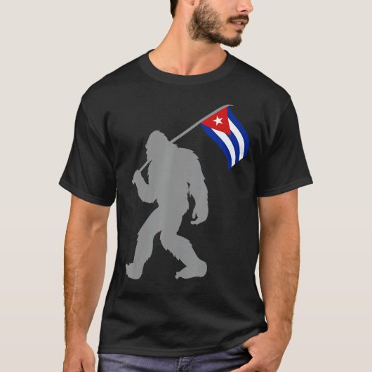 Cubaanse vlag op Cuba T-shirt (Voorkant)
