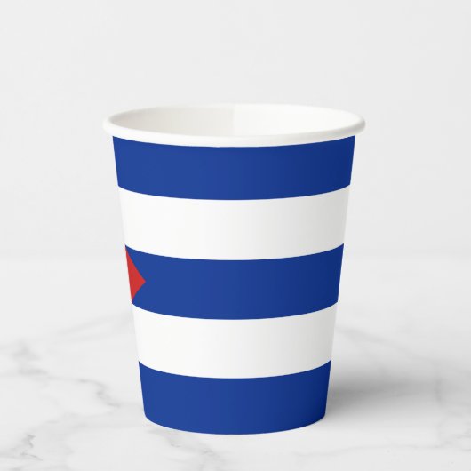 Cubaanse vlag papieren bekers (Links)