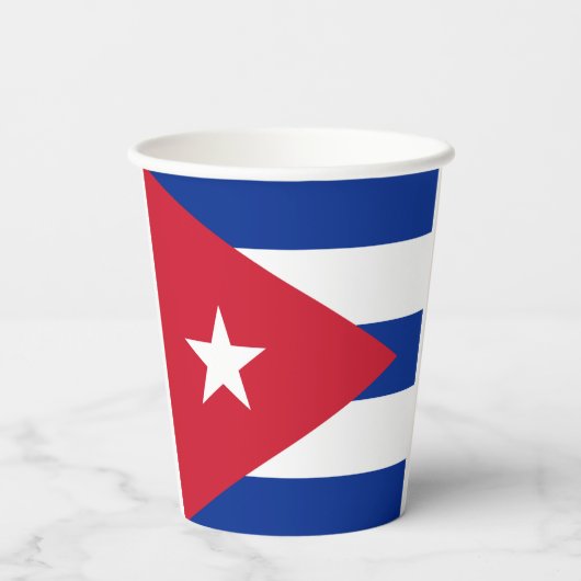 Cubaanse vlag papieren bekers (Achterkant)