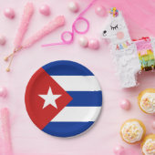 Cubaanse vlag papieren bordje (Feest)