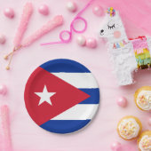 Cubaanse vlag papieren bordje (Feest)