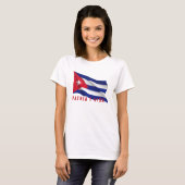 Cubaanse vlag "Patria y Vida" T-shirt (Voorkant volledig)