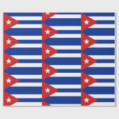 Cubaanse Vlag Patroon Cadeaupapier (Vlak)