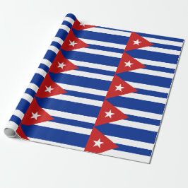 Cubaanse Vlag Patroon Cadeaupapier