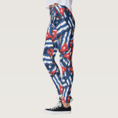 Cubaanse vlag Patroon Leggings (Links)