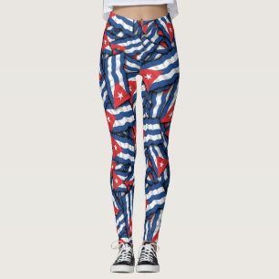Cubaanse vlag Patroon Leggings