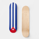 Cubaanse vlag persoonlijk skateboard (Voorkant)