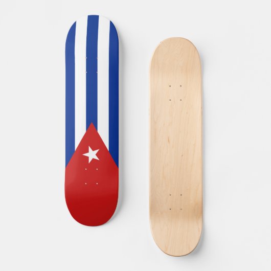 Cubaanse vlag persoonlijk skateboard (Voorkant)