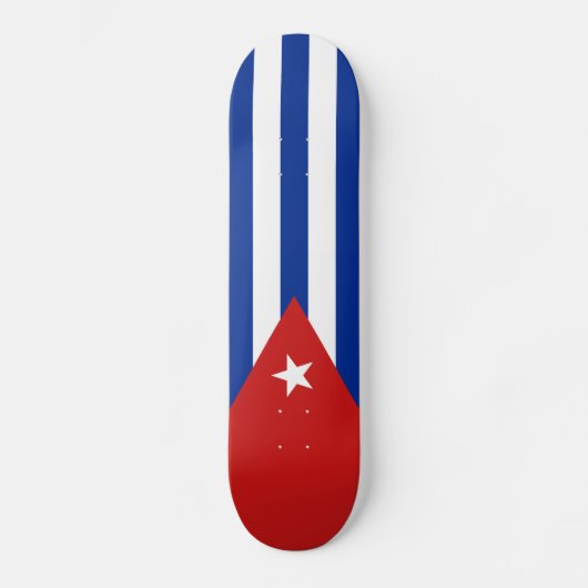 Cubaanse vlag persoonlijk skateboard (Voorkant)