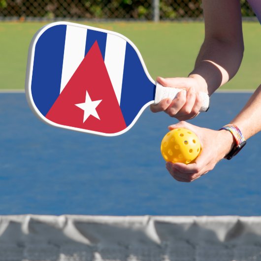 Cubaanse vlag pickleball paddle (Insitu)