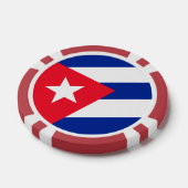 Cubaanse vlag poker chips (Enkel)