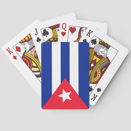 Cubaanse vlag pokerkaarten (Achterkant)