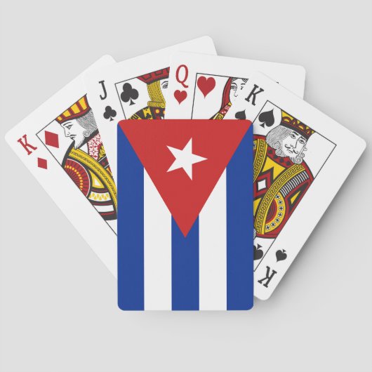 Cubaanse vlag pokerkaarten (Achterkant)