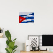 cubaanse vlag poster (Thuiskantoor)