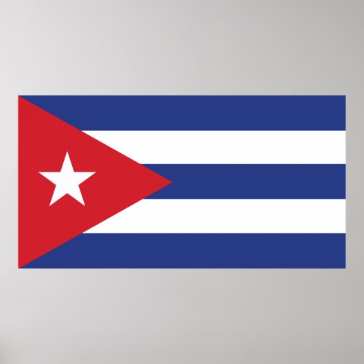 Cubaanse vlag poster (Voorkant)