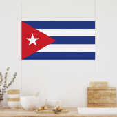 Cubaanse vlag poster (Keuken)