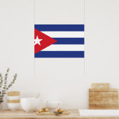 Cubaanse vlag poster (Keuken)