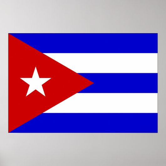 Cubaanse vlag poster (Voorkant)