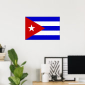 Cubaanse vlag poster (Thuiskantoor)