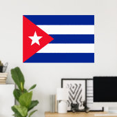 Cubaanse vlag poster (Thuiskantoor)