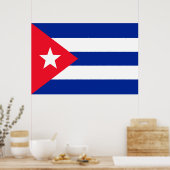 Cubaanse vlag poster (Keuken)