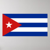 Cubaanse vlag poster (Voorkant)