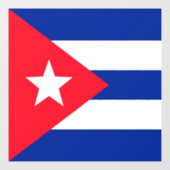 Cubaanse vlag raamsticker (Vel)