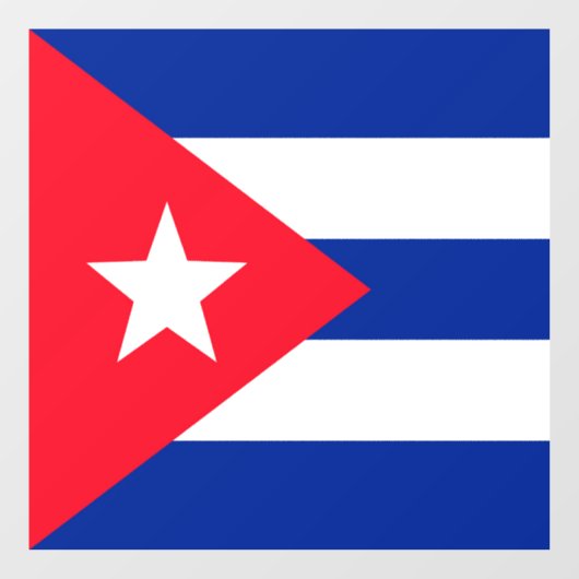Cubaanse vlag raamsticker (Vel)