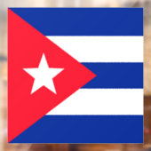 Cubaanse vlag raamsticker (Vel 2)