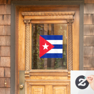 Cubaanse vlag raamsticker