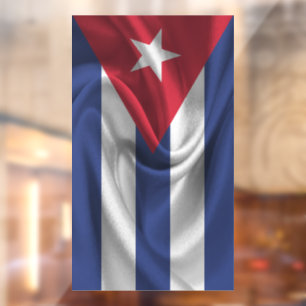 Cubaanse vlag raamsticker