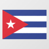 Cubaanse vlag raamsticker (Vel)