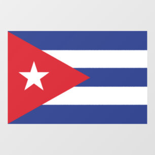 Cubaanse vlag raamsticker