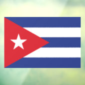Cubaanse vlag raamsticker (Vel 3)