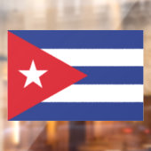 Cubaanse vlag raamsticker (Vel 2)
