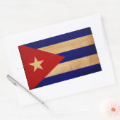 Cubaanse vlag rechthoekige sticker (Envelop)