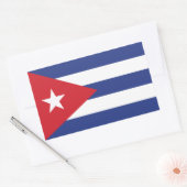 Cubaanse vlag rechthoekige sticker (Envelop)