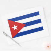 Cubaanse vlag rechthoekige sticker (Envelop)