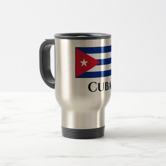 Cubaanse vlag reisbeker (Voorkant links)