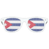 Cubaanse vlag retro zonnebril (Voorkant)