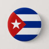 Cubaanse vlag ronde button 5,7 cm (Voorkant)