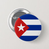 Cubaanse vlag ronde button 5,7 cm (Voorkant /achterkant)