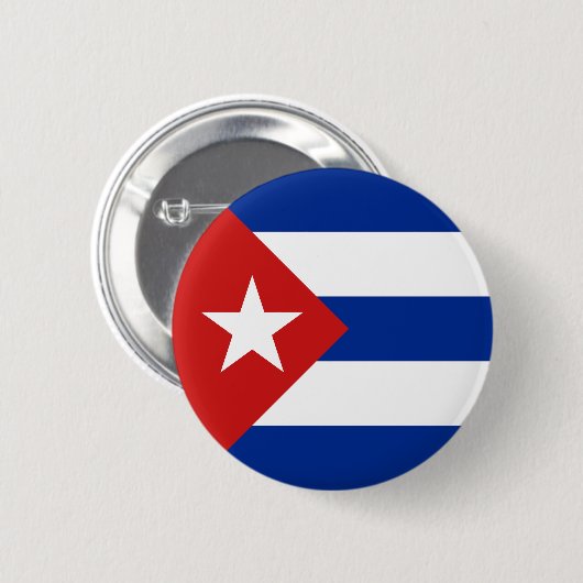 Cubaanse vlag ronde button 5,7 cm (Voorkant /achterkant)