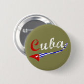 Cubaanse vlag ronde button 5,7 cm (Voorkant /achterkant)