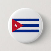 Cubaanse vlag ronde button 5,7 cm (Voorkant)