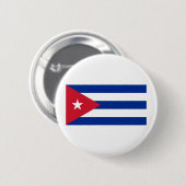 Cubaanse vlag ronde button 5,7 cm (Voorkant /achterkant)
