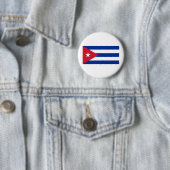 Cubaanse vlag ronde button 5,7 cm (In situ)