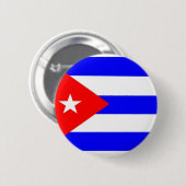 Cubaanse vlag ronde button 5,7 cm (Voorkant /achterkant)