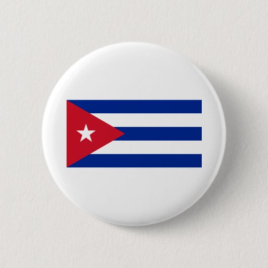 Cubaanse vlag ronde button 5,7 cm (Voorkant)